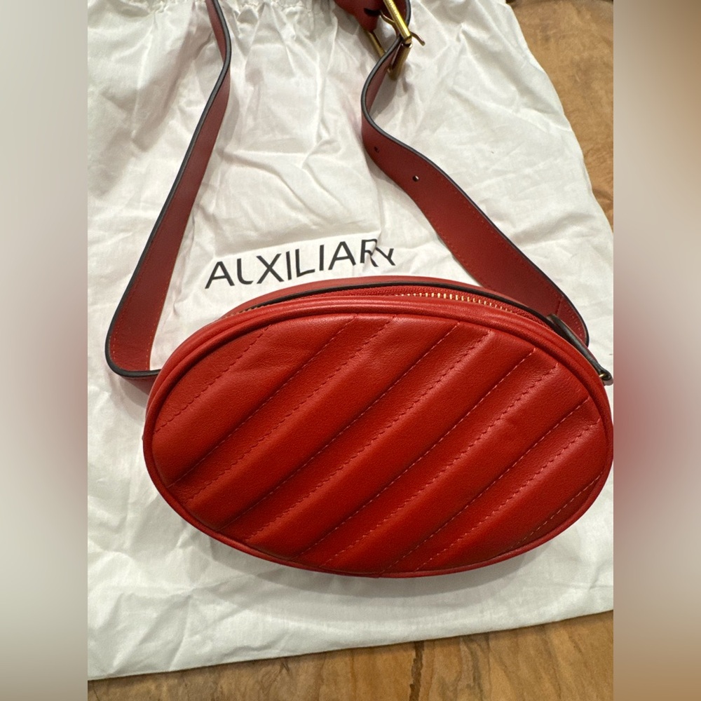 Auxiliary Quilted Leather Belt Bag
